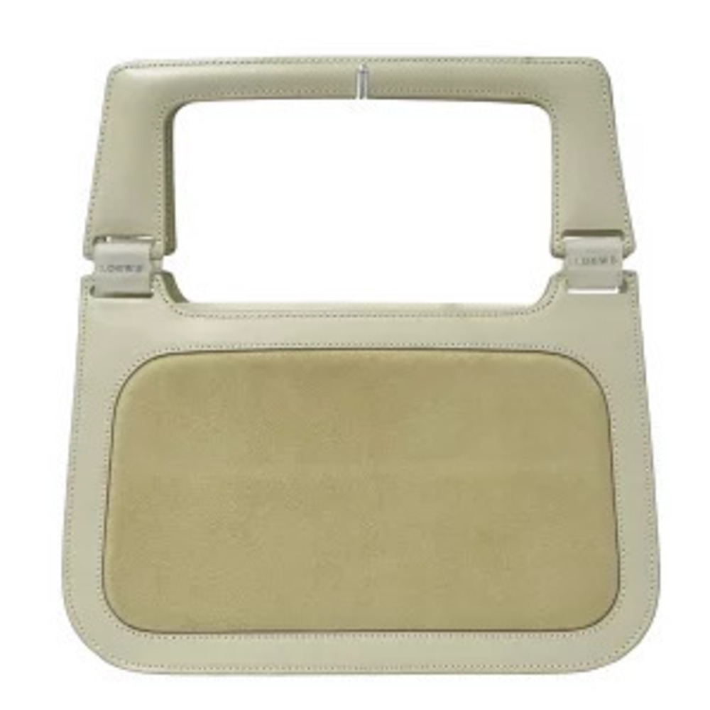 Loewe Handbag Beige Suede Leather Tan